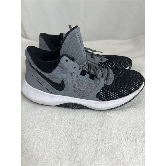 Nike Air Precision II Gray & Black Mens Basketball Shoes Size 9.5 - Picture 3 of 9